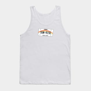 Hawaii Rainbow License Plate Design Tank Top